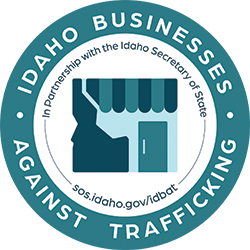 Idaho Businesses Against Trafficking Window Decal
